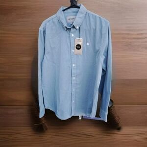 Carhartt work in progress Madison fine cord long sleeve button down shirt